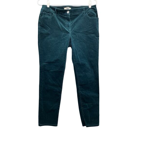 Chicos stretch velvet "Curvy Holiday Size 2- 34 Green - Picture 2 of 15